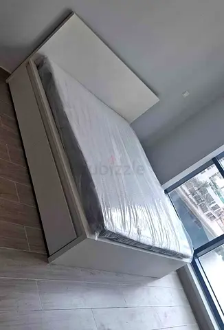 IKEA malam queen‑size bed (160 × 200 cm) with 2 storage drawers underneath and an IKEA mattress ✨