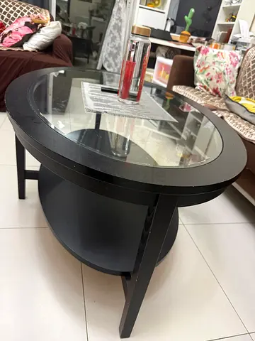 “SALE” Modern Round Glass Top Dinner Table