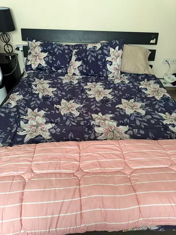 King size cot with mattress