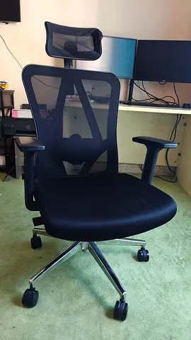 Ergonomic Mesh Office Chair with Headrest - Good Condition