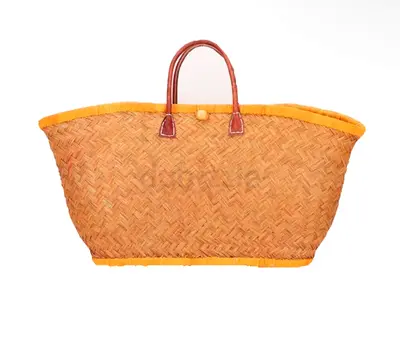 Handwoven Straw Tote Bag - Large Beach/Market Bag