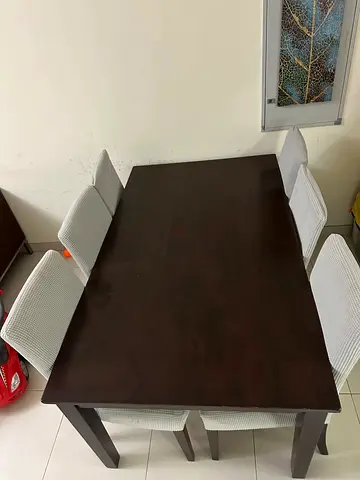 “SALE” Soild Wood Dining Table Set with 6 chairs