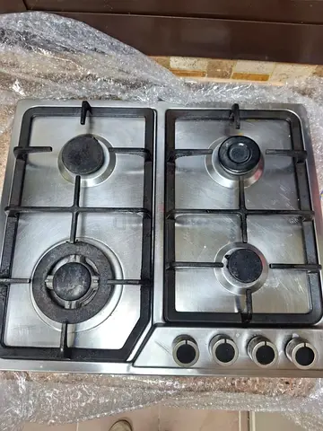 Used 4-Burner Stainless Steel Built-In Gas Hob