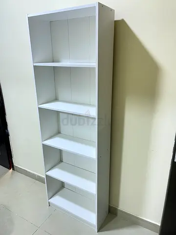 Tall White 6-Compartment Bookshelf / Storage Unit - Good Condition Ikea