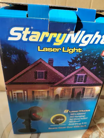 StarryNight Laser Light Projector - Outdoor Decorative Light (New/Unused)