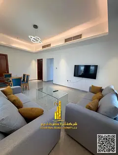 Furnished three-bedroom apartment with a living room for rent in Ajman, Al Rashidiya 2, behind the R