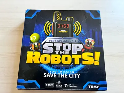 Stop the Robots! — Board Game (Save the City) by Tomy, 7+ players