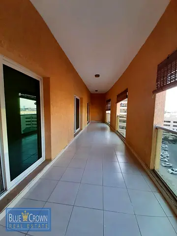 2BR + laundry room Huge Hall & both master room attach Terrace balcony open view oud metha