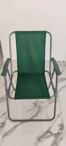 Green Folding Camping/Outdoor Chair with Armrests