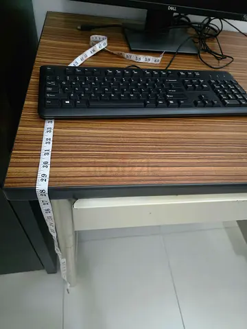 Good condition heavy Wooden and metal study table/ desk