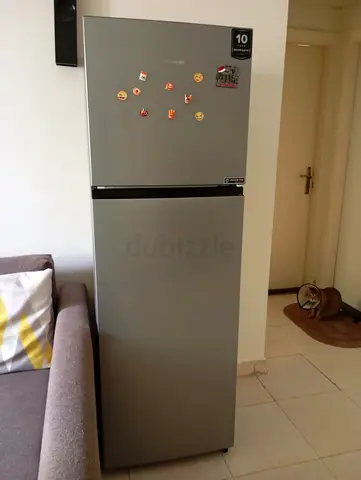 Silver Top-Freezer Refrigerator - Good Condition