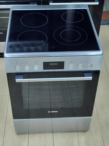 Bosch full electric ceramic 4 hobs oven fan cooking range 60cm stove digital touch timer byss
