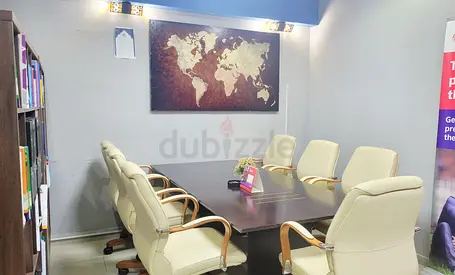 Urgent: Premium Conference Table with 8 Leather Office Chairs - Ready for Meeting Room