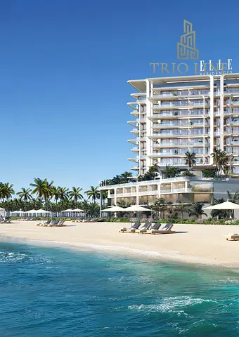 غرفة نوم واحدة مفروشة | إطلالة على البحر والمارينا | Elle Residences في جزر دبي