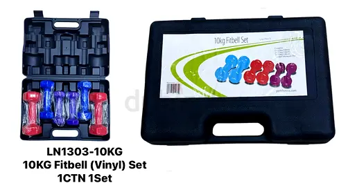 10KG VINYL DUMBBELLS SET-@