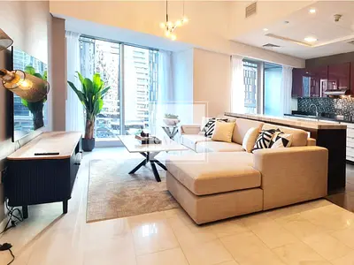 Premium 1 Bed| Furnished| Full Marina and Sea View