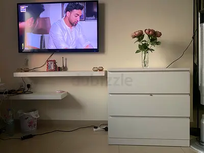 IKEA white 3 floating shelves