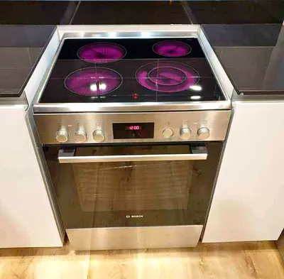 Bosch Stainless Steel Electric Range with Ceramic Hob and Oven - Good Condition