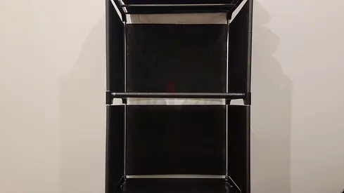 Black 3-Tier Storage Shelf Unit - Compact Bookcase/Organizer