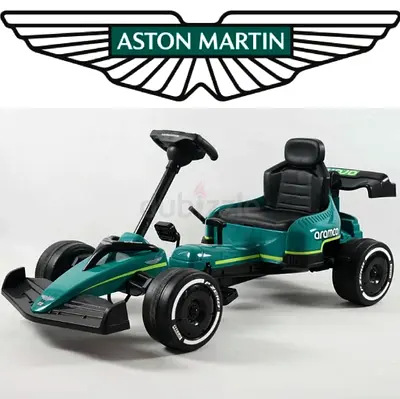 Pedal Go Kart Aston Martin, foam wheels, green