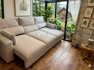 Ikea eskilstuna L shape sofa under storage