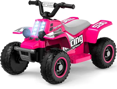 6V 7Ah Powered Ride-on ATV, Electric 4-Wheeler Toy Car w/ Horn