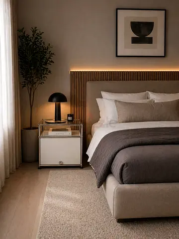 USM Haller Nightstand (WG2F)White