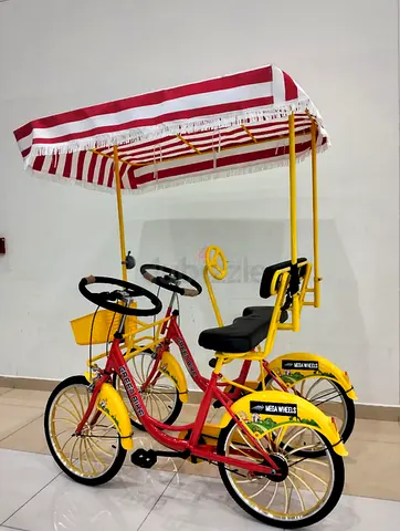 Quadricycle 2 Seater Canopy Bike With 4 Tyres