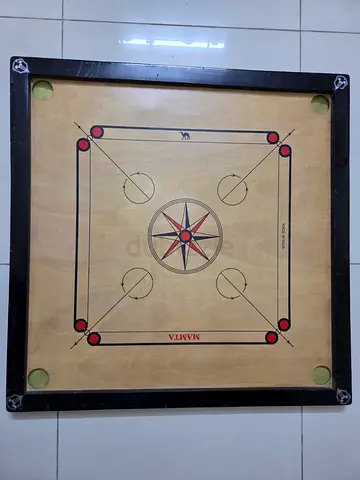 Wooden Carrom Board - Standard Size, Good Condition