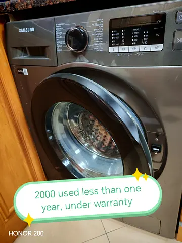 Samsung Front Load Washing Machine - 1 Year Used, Under Warranty