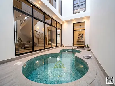 For sale: High-end villa with swimming pool, close to amenities and mosque. Freehold ownership available to all nationalities.