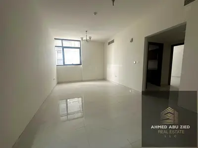 Luxury master bedroom and living room for annual rent in Al Taawun area, Sharjah | 2 bathrooms | Master bedroom | Open view | Free parking | Strategic