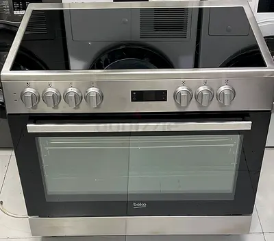 Beko Electric Ceramic 5 hibs with Oven fan cooking range 90x60 stove