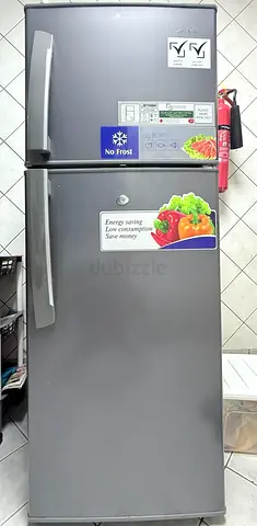 Silver Double-Door No Frost Refrigerator - Good Working Condition