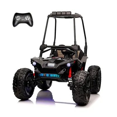 UTV with Removable Canopy, Remote Control and Colorful Lights 2 Seater 12V