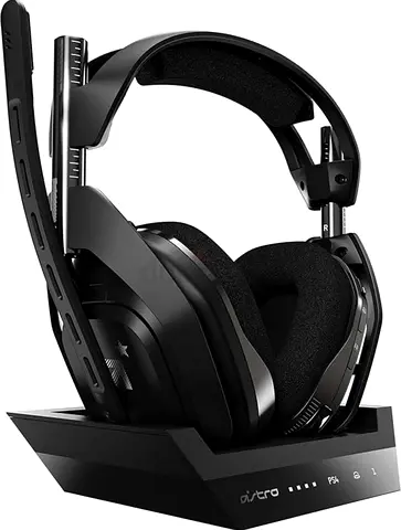 ASTRO A50 Wireless Gaming Headset with Base Station (Black) - Good Condition