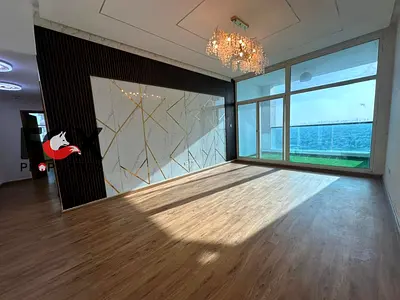 3bedrooms and a living room for annual rent in Ajman One Towers in Al Rashidiya 3area,with a balcon