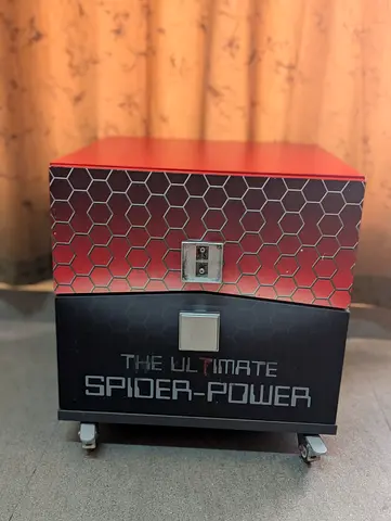 Red Single Drawer Nightstand / Bedside Table