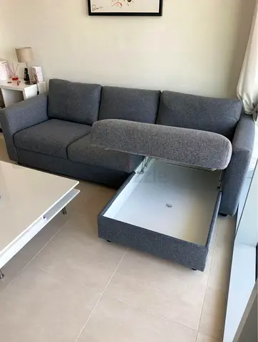 IKEA vimle L Shape Sofa Dark grey Good condition