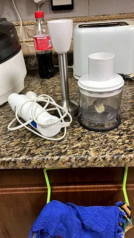 Handheld Immersion Blender with Chopper Attachment - Good Working Condition