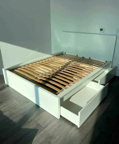 Ikea Malm king bed with Ikea mattress