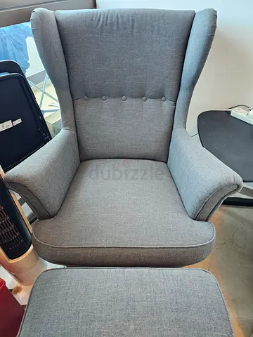 Ikea chair and foot rest
