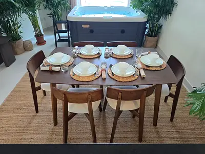 MOVING SALE: Mid-Century 6-Seater Dining Set (50% OFF)