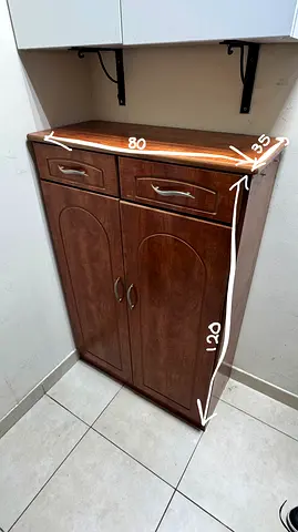 Brown Wooden Cabinet (shoes/storage)