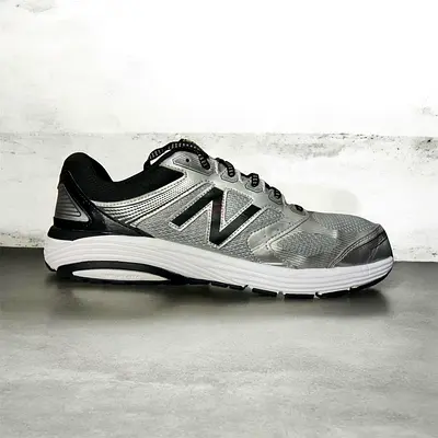 New Balance 565 Mens Shoes Size 12 Wide (2E) Silver Black Running ME565LT7