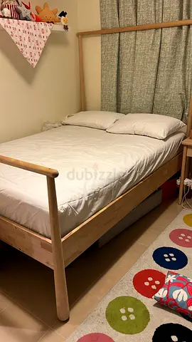 Should be collected Soon  Bed plus matteress  Dismantle and ready for pick up  140X220 cm Selling Dh