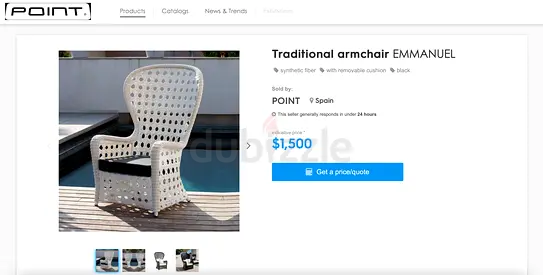 POINT  Emmanuel Chair and Stool