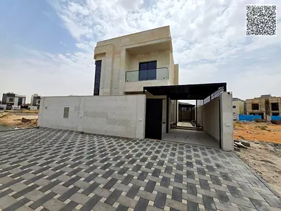 Luxury villa, registration included – 5 master bedrooms | Spacious majlis | Large living room | With outdoor seating area