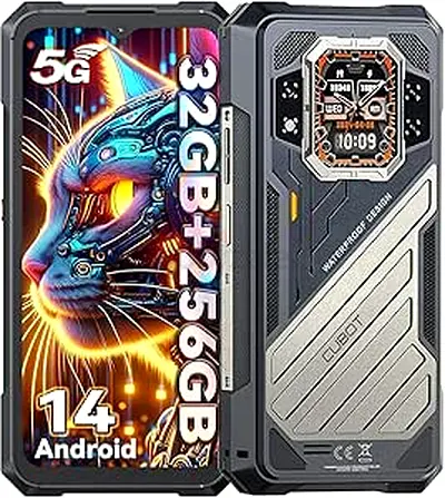 CUBOT King Kong X Rugged Smartphone 5G - 32GB+256GB Cell Phone, 10200mAh(33W) Battery,