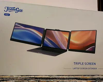 Teamgee 14 Full HD Portable Monitor for Laptop With Dual Speakers  Flexible Kickstand, Plug-Play S